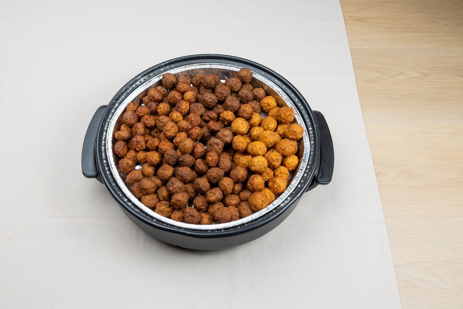 Party-Pan Klein: 4 soorten gehaktballetjes