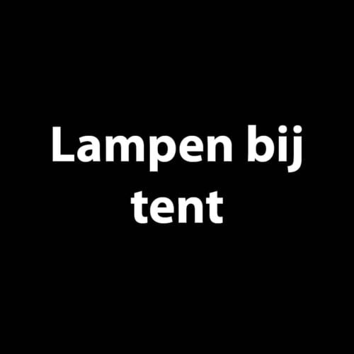 Lampen bij tent