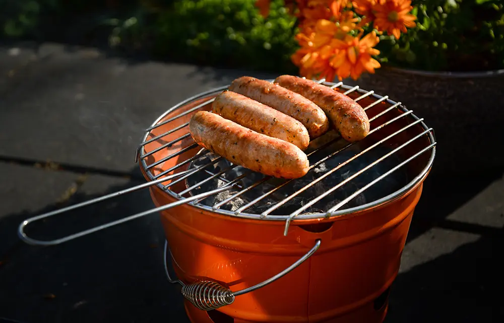 Vakantie Barbecue met BBQ worsten