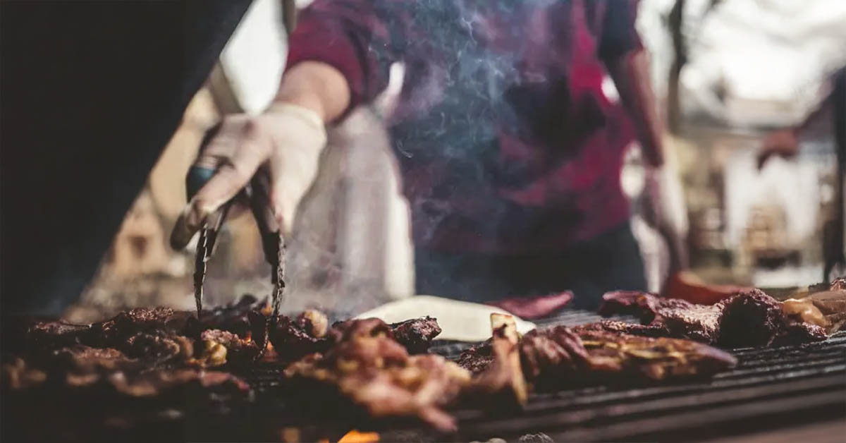 vlees op de grill