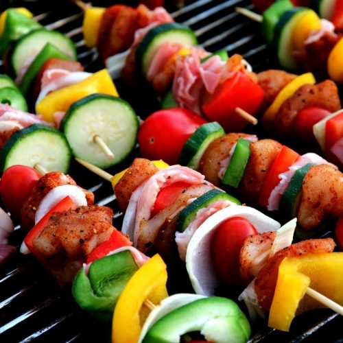 barbecuevlees vlees op de bbq